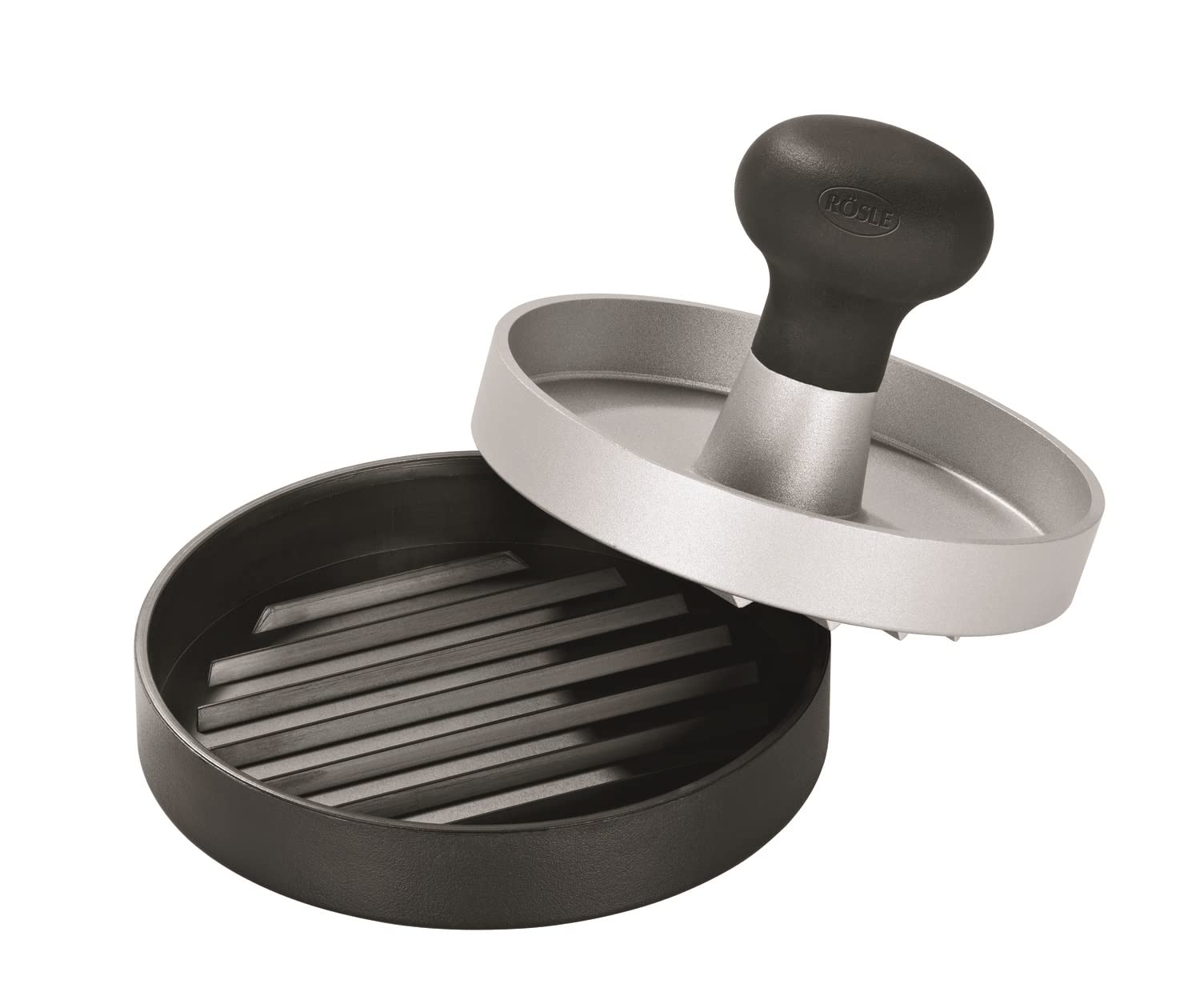 Rösle Burger press, 11 cm, 4.3 in, Silver - Image 3