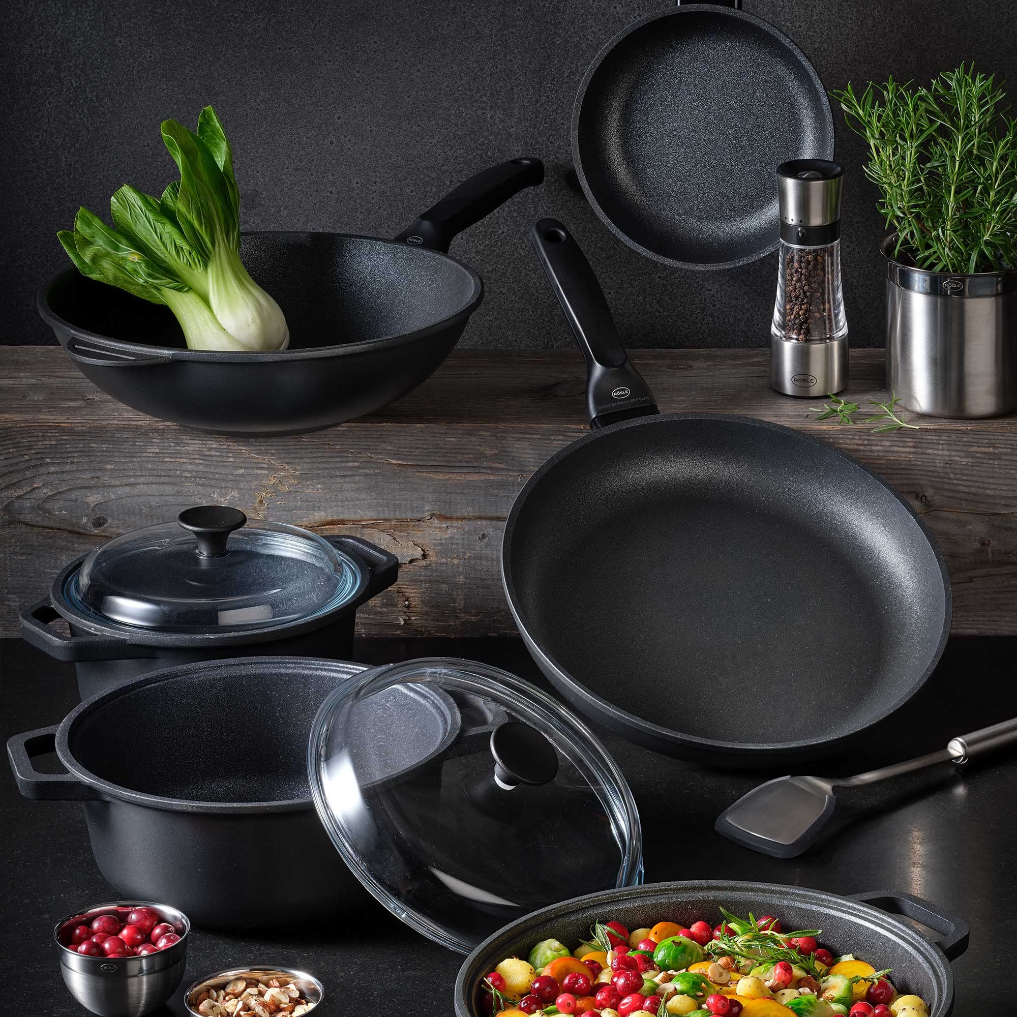 Rösle Cadini Frying Pan, Cast Aluminum Frying Pan with ProResist Non-Stick Coating, 11 in - Image 3