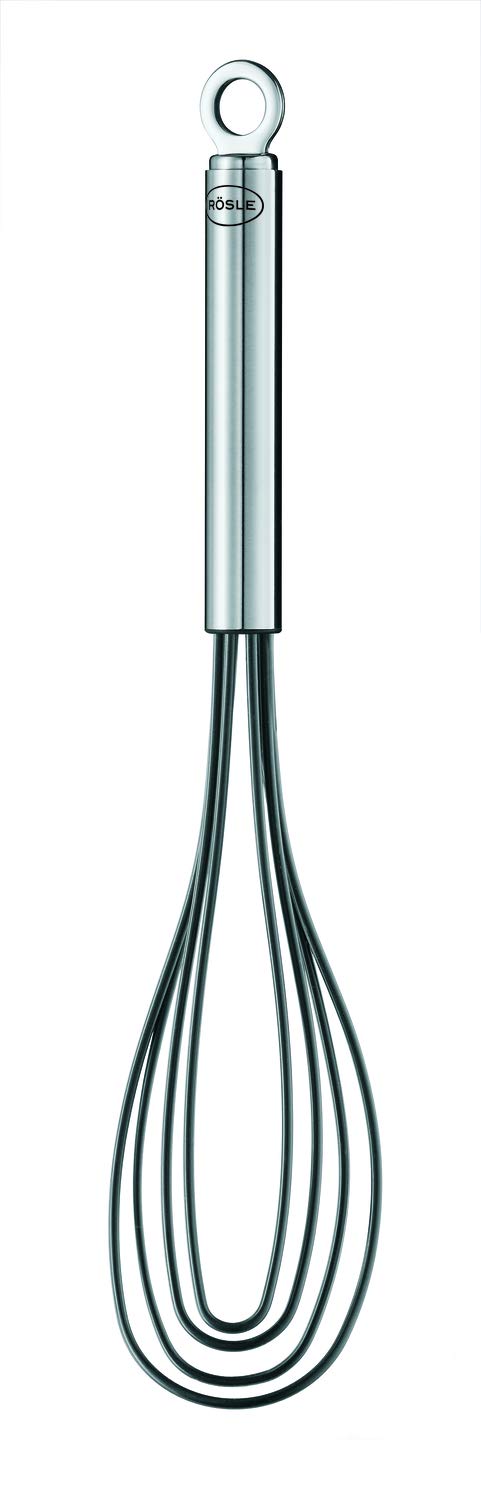 Rosle 95656 Stainless Steel & Silicone Flat Egg Beater Whisk 10.4 Inch, Silver - Image 3